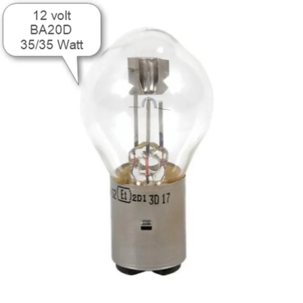 Glödlampa BA20d 12V 35/35W  12-71607