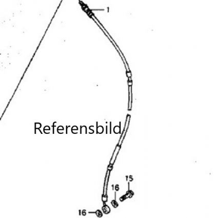 Honda CR125 1988-89 Bromsslang  45125-KS6-832