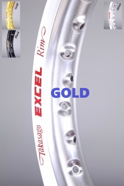 Husqvarna 1980-89 Excel Fälg 18  x 2,15 36H. Gold 58-734-2