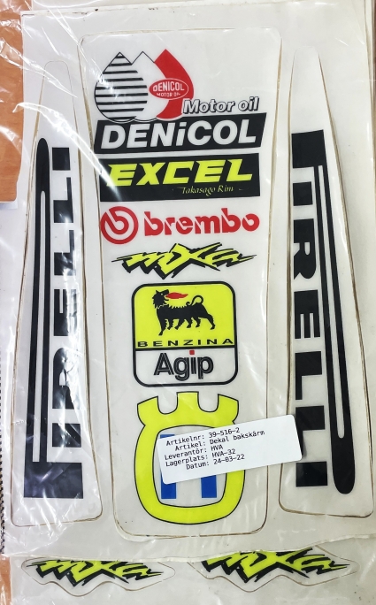 Husqvarna Dekal Bakskärm  39-516-2