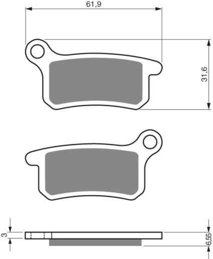 Husqvarna/ KTM/ GasGas  Bromsbelägg  46-12-185