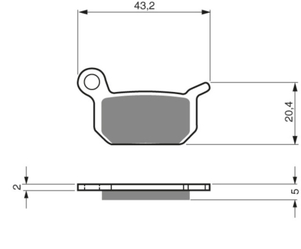 Husqvarna/ KTM/ GasGas  Bromsbelägg  46-12-190
