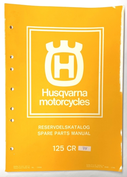 Husqvarna Spare Parts 125CR 1978  1012063-96