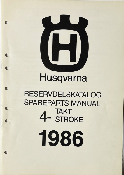 Husqvarna Spare Parts Manual 4-Stroke 1986 1517877-01
