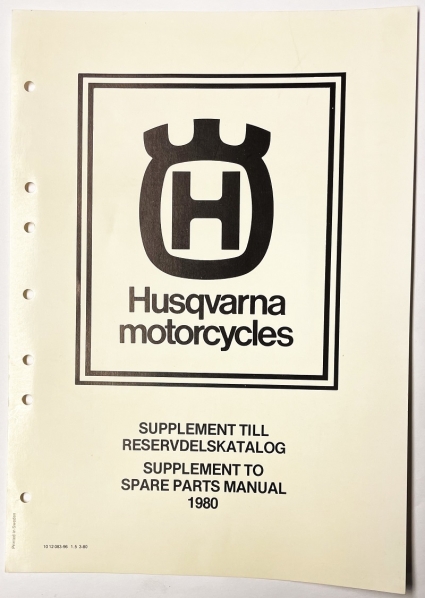 Husqvarna Supplement 1980  420AE   1012083-96