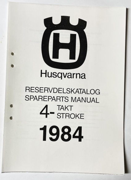 Husqvarna  Spare Parts Manual 4-Stroke 1984 1517797-01