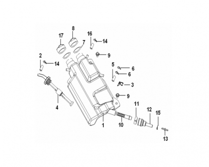 Keeway X-Ray/TX50 Oljenivå givare Nr:4   64100D010000