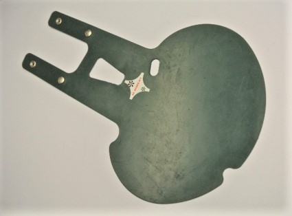 Nummerplåt fram Mörkgrön  M.Robert. 53-075 