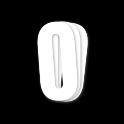 Siffra 0  Vit  3-pack 14cm  1010-0