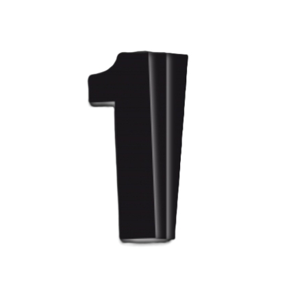 Siffra 1 Svart 3-pack 14cm. 1011-1