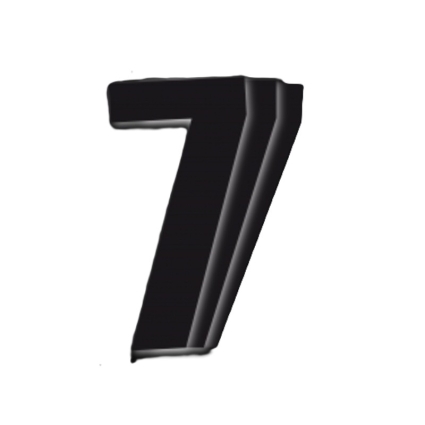 Siffra 7 Svart 3-pack 14cm. 1011-7