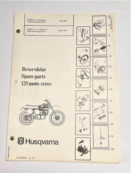 Spare Parts for 125 CR 1975  ML0001-  1012043-96