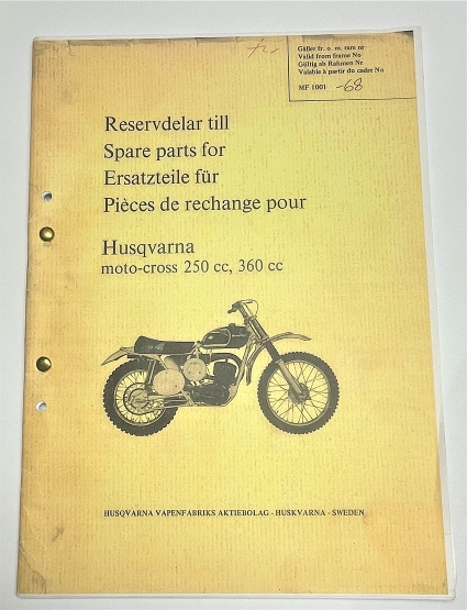 Spare Parts for 250 / 360 cc 1968.  M18803-1